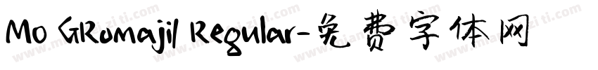 MO GRomaji1 Regular字体转换